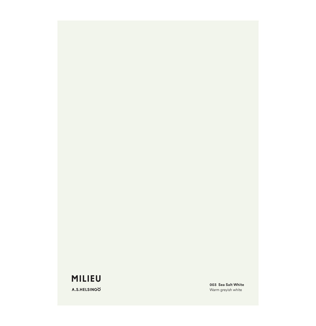 Milieu Interior Paint 003 Sea Salt White Warm greyish white